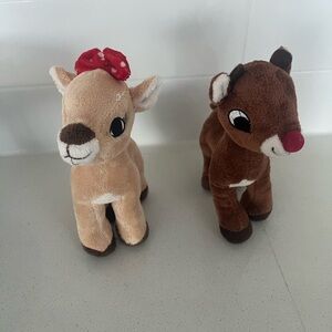 Rudolph and Clarice Plush Toy Set
